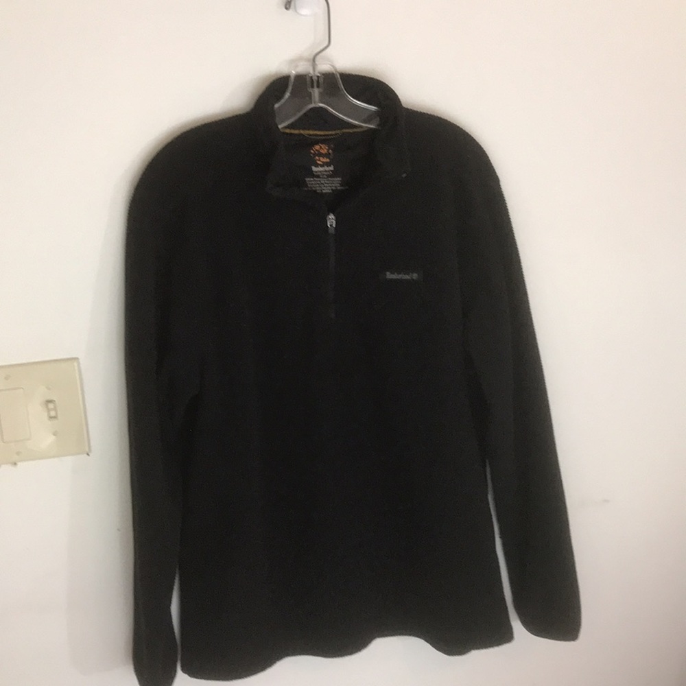 Timberland Black Quarter Zip Shirt Size Medium